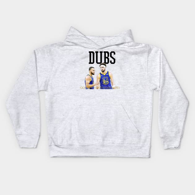 dubs golden state warriors Kids Hoodie by Pixy Official